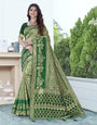 Patola Saree With Premium Quality. Pista Green